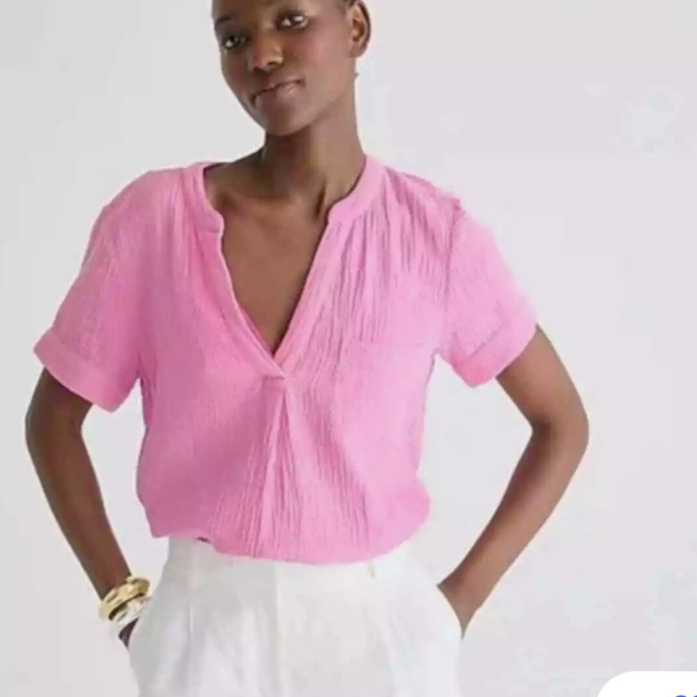 NWT J Crew Gauze Popover